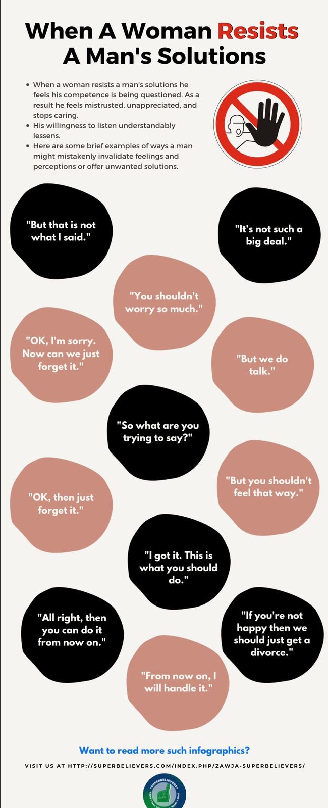 When a Woman resists, advice to men